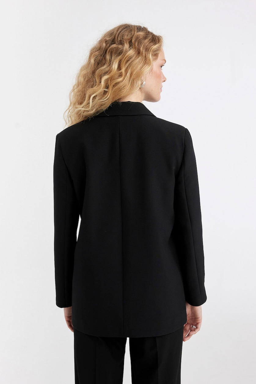 Kadın Siyah Oversıze Blazer Ceket