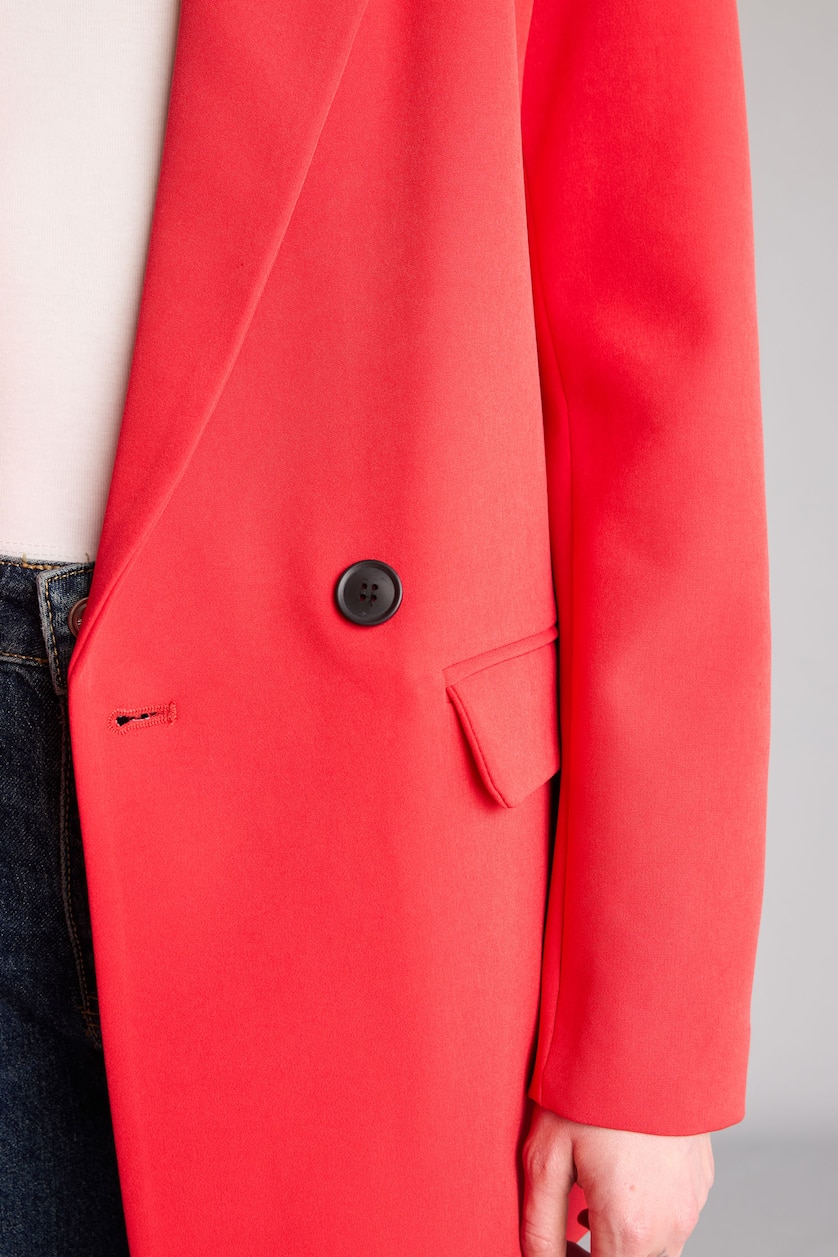 Kadın Kırmızı Oversıze Blazer Ceket