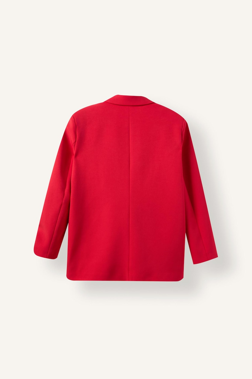 Kadın Kırmızı Oversıze Blazer Ceket
