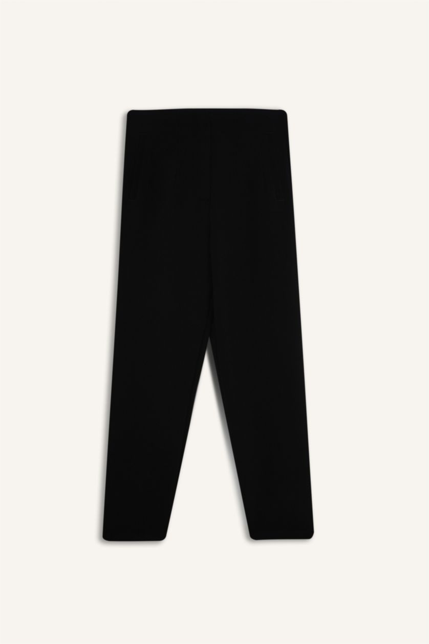 FEMME Noir Taille haute Coupe carotte