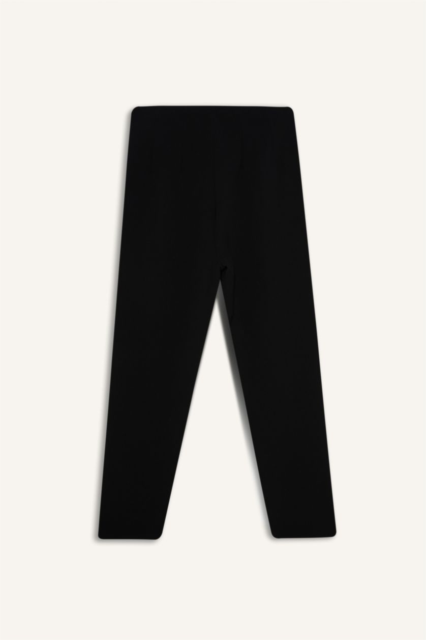 FEMME Noir Taille haute Coupe carotte