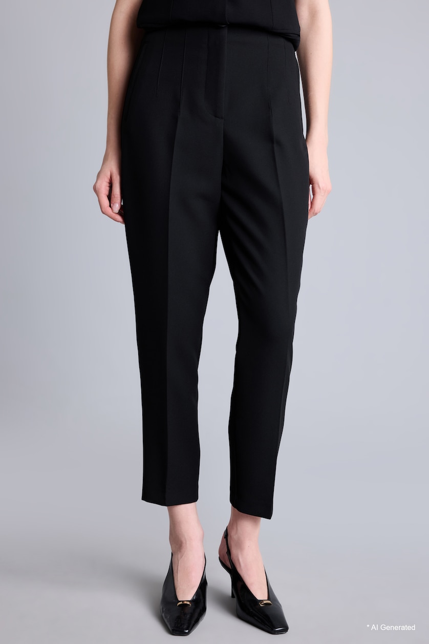 Kadın Siyah Carrot Fit Pantolon