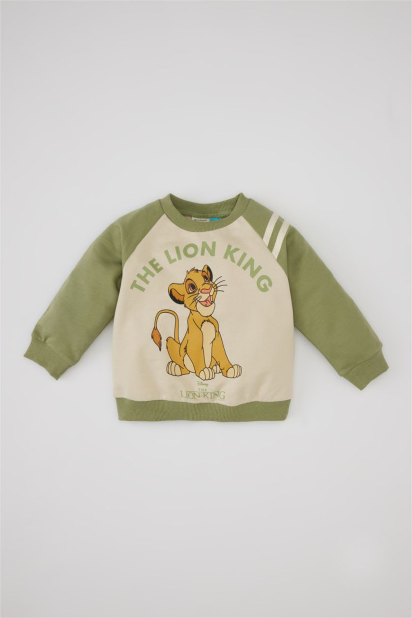 BABY BOY Beige Baby Boy Disney Lion King Crew Neck Sweatshirt
