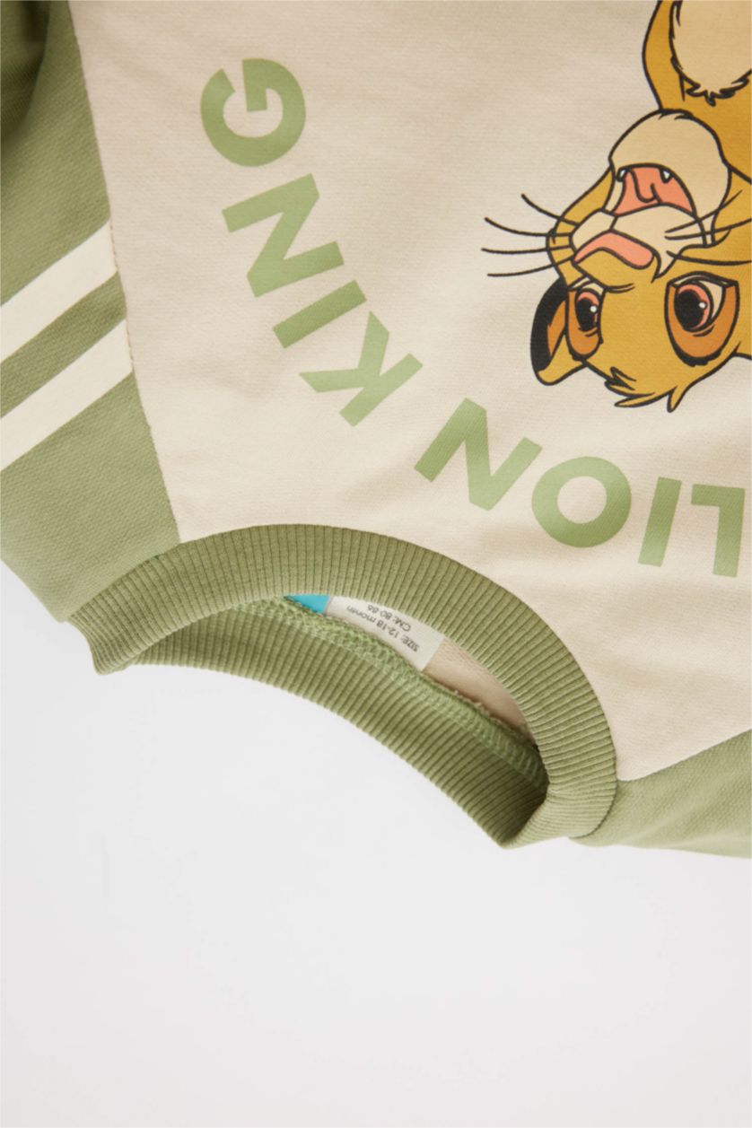 BABY BOY Beige Baby Boy Disney Lion King Crew Neck Sweatshirt