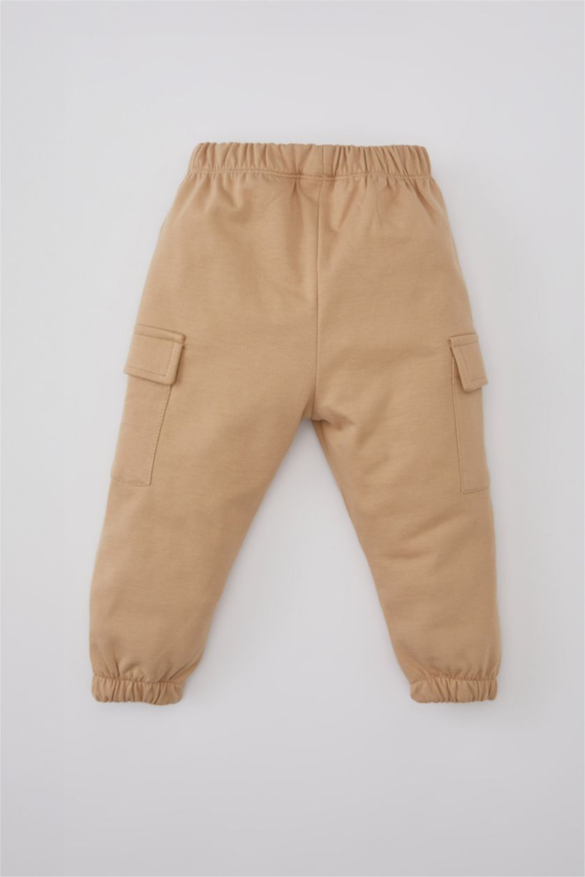BÉBÉ FILLE Beige Clair Pantalon de Jogging à Poches Cargo Pour Bébé Fille