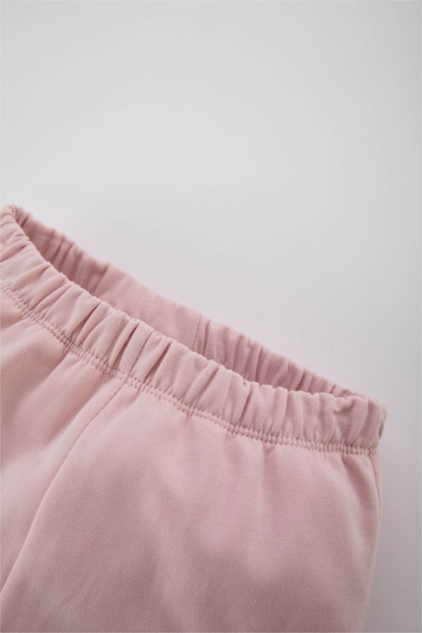 BABY GIRL Lilac Regular Fit Elastic Band Trousers