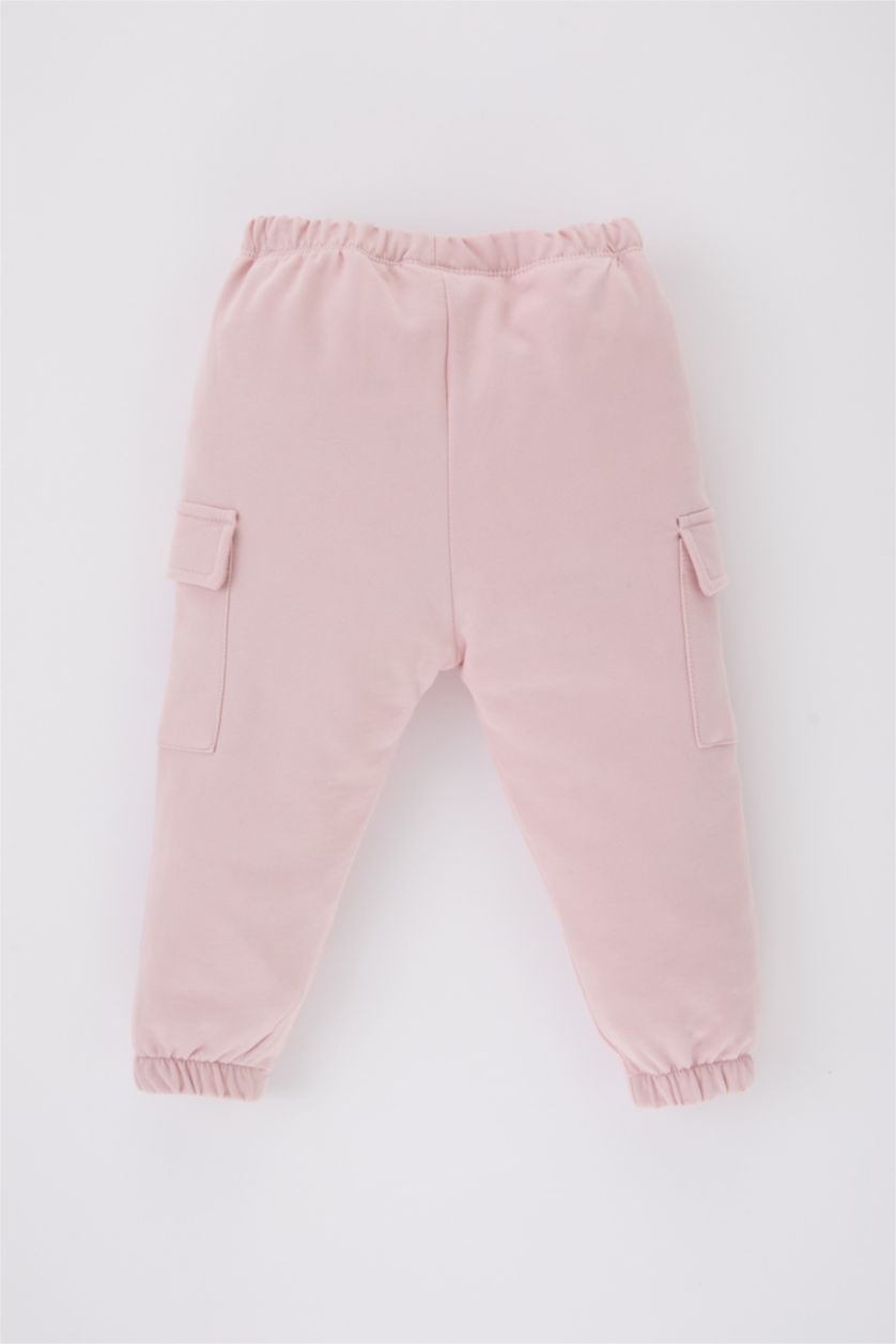 BABY GIRL Lilac Regular Fit Elastic Band Trousers