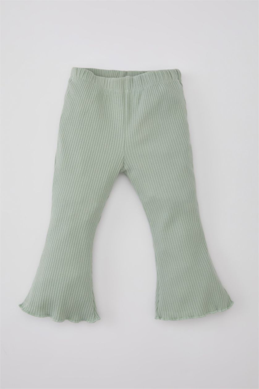 BÉBÉ FILLE Bleu Ensemble T-Shirt Manches Longues à Col Montant Et Legging à Fleurs Pour Bébé Fille