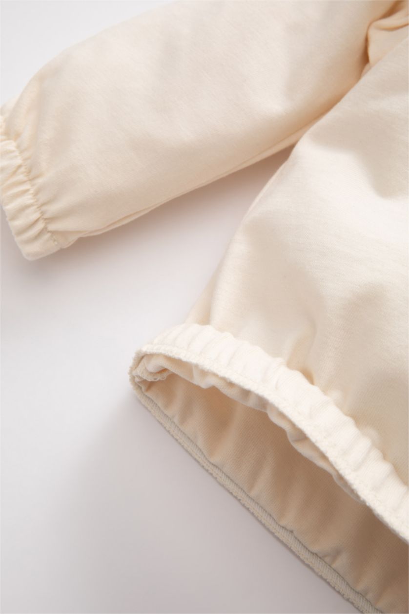 BABY GIRL Light Pink Baby Girl Ballerina Printed Cotton T-Shirt Leggings 2 Piece Set