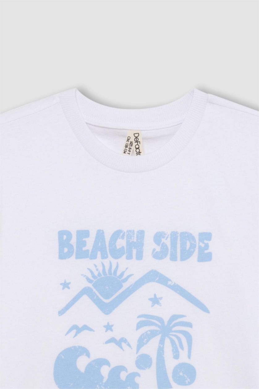 بناتي VIOLET WHITE تيشيرت بناتي نص كم قصة عادية