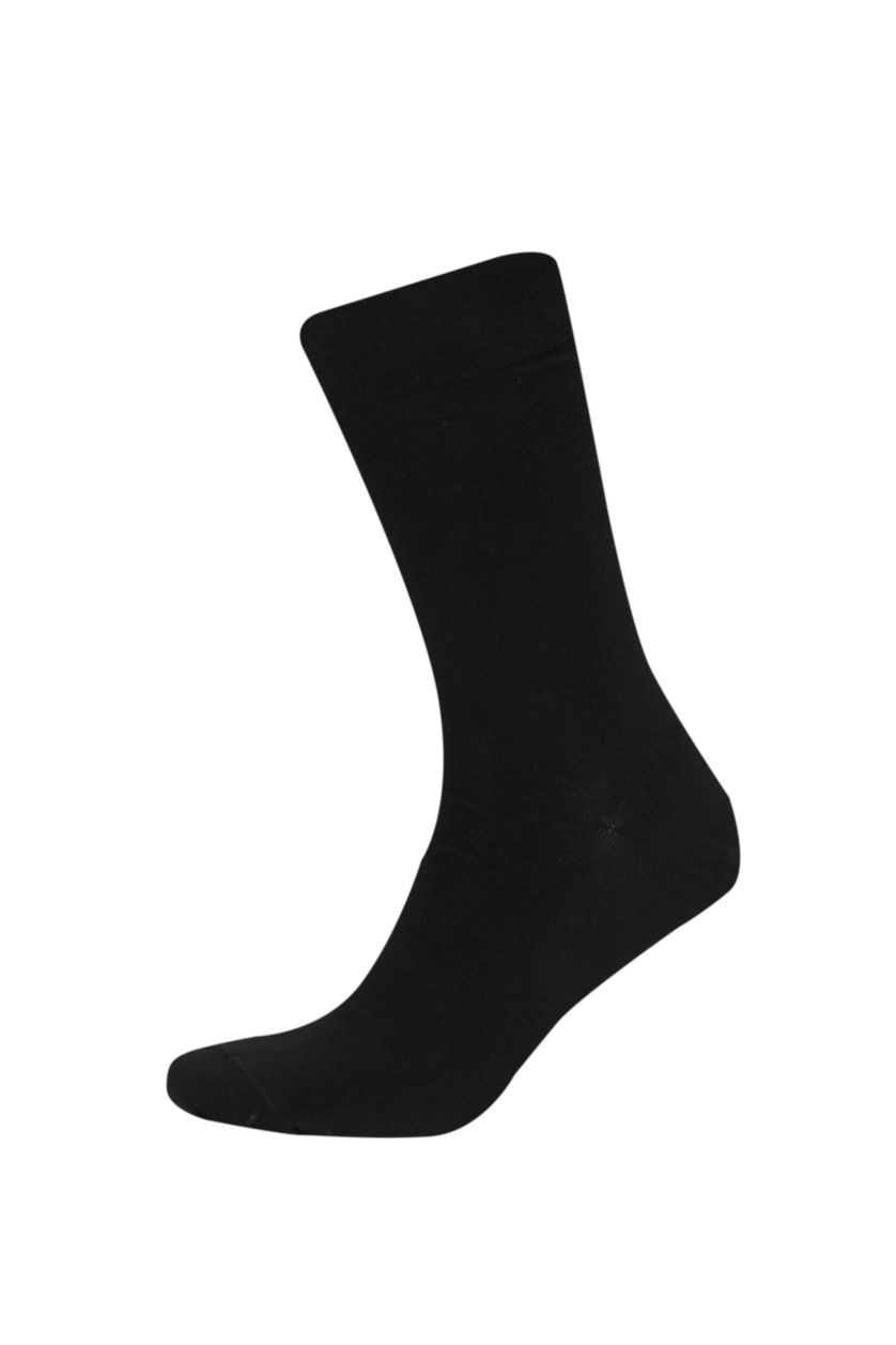 HOMME Noir Lot de 2 paires de chaussettes longues en coton pour homme