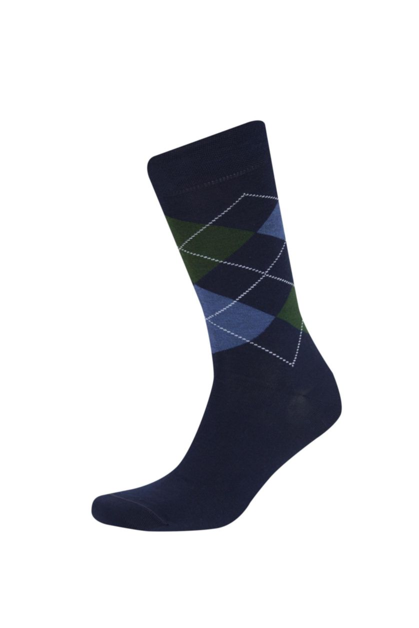 Erkek Lacivert 2'li Pamuklu Uzun Çorap