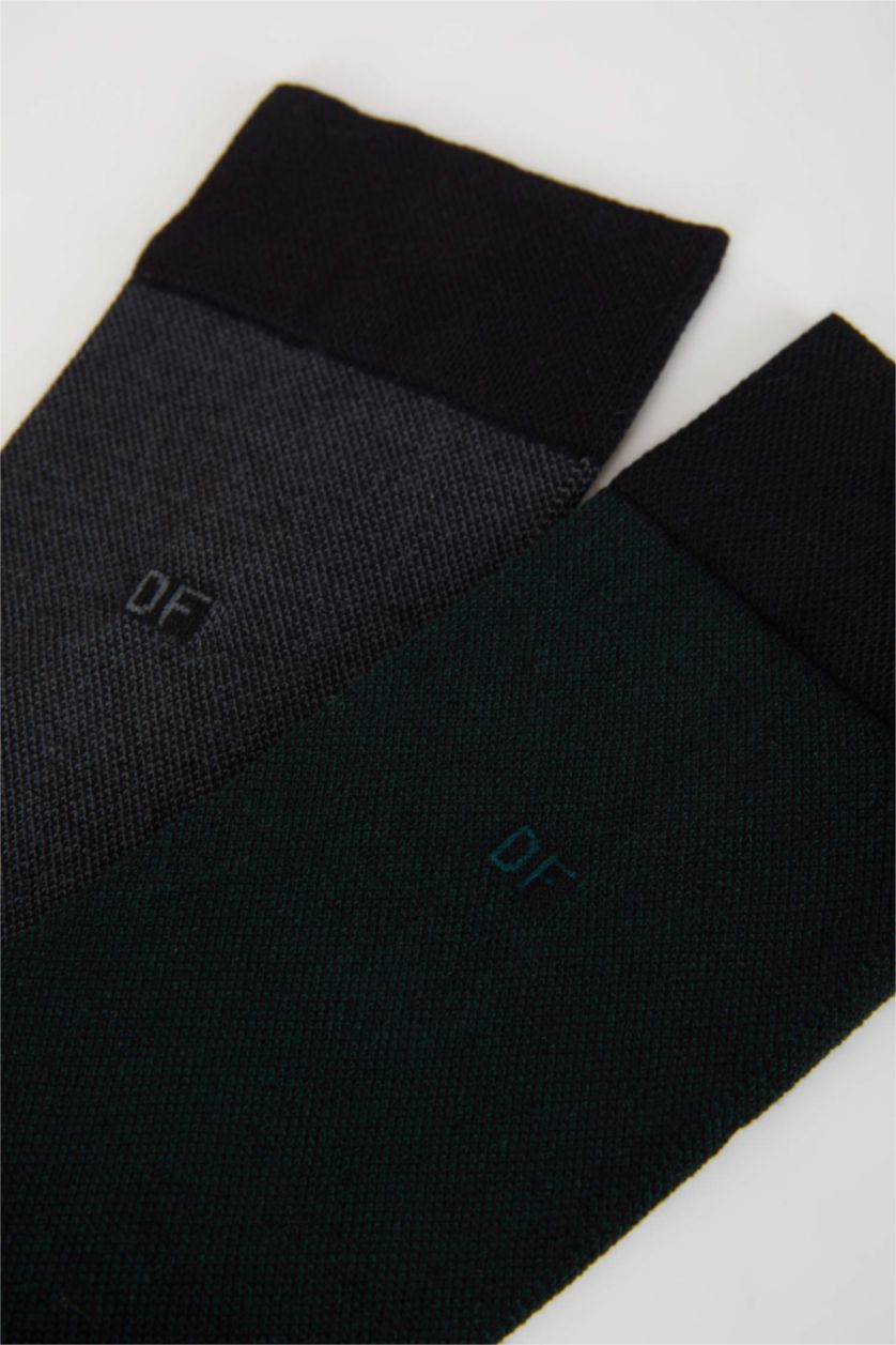 Erkek Karma Erkek Dikişsiz Ultra Soft 2'li  Bambu Premium Uzun Çorap