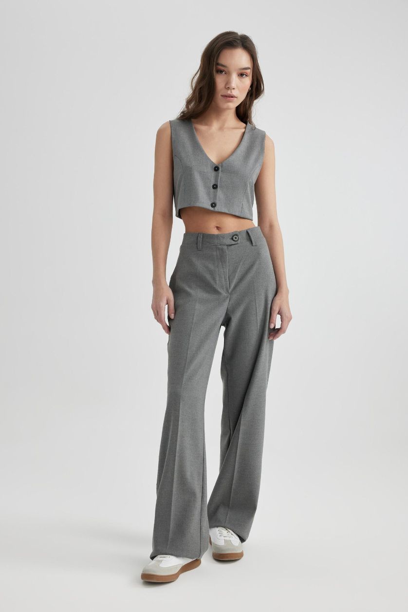 نساء ميلانج رمادي فاتح يلك بليزر كروب