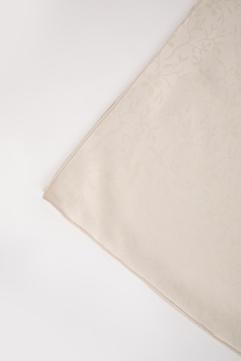 WOMAN Beige Woman Crepe Hijab Shawl