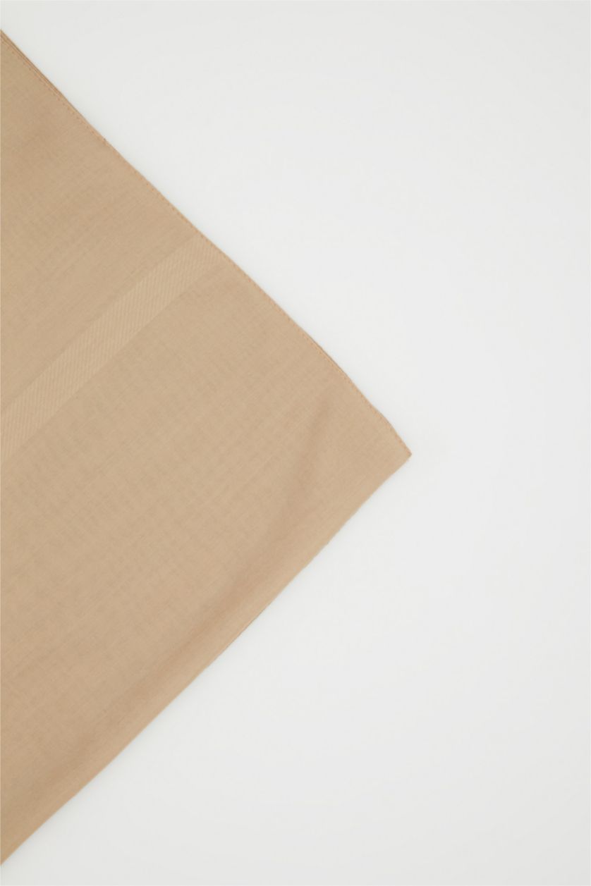 Woman Beige Woman Hijab Shawl