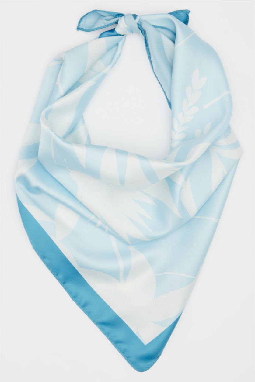 Kadın Mavi Kadın Fular