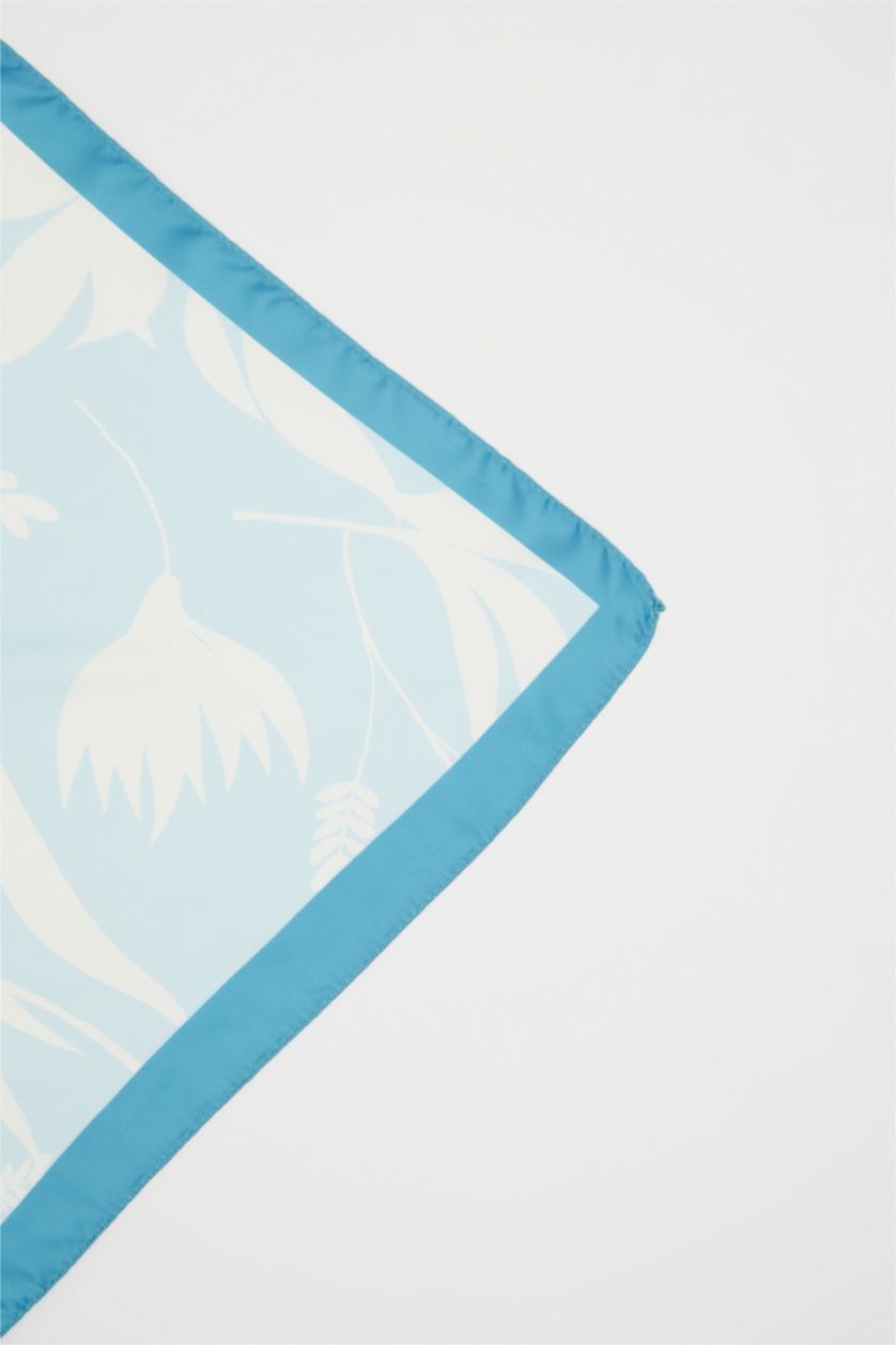 Kadın Mavi Kadın Fular