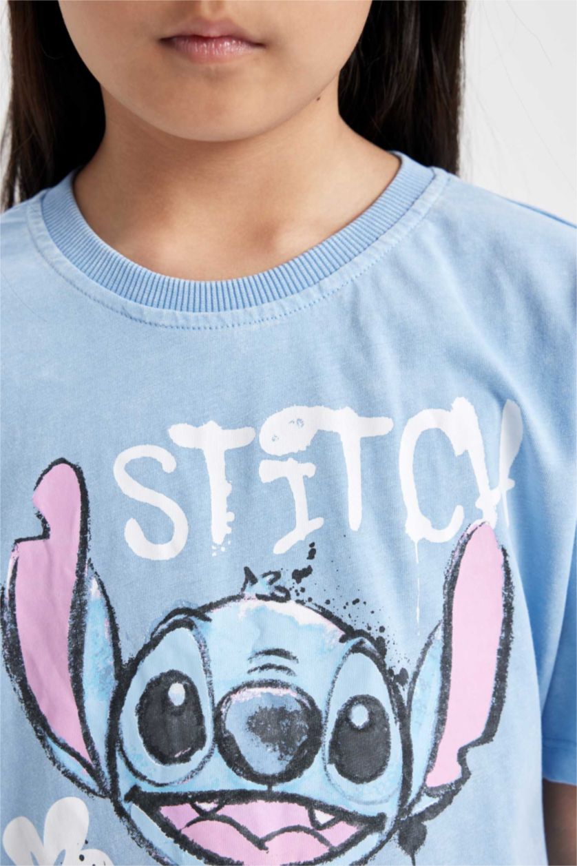 Girls & Teens Light Blue Girls Disney Lilo & Stitch Oversize Fit T-Shirt