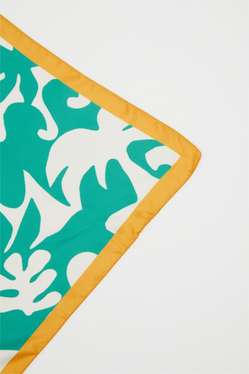 نساء أخضر فولار نسائي ستان