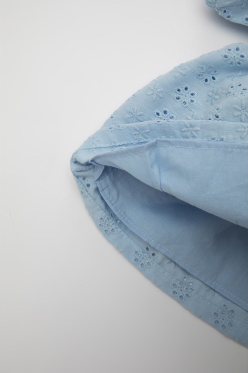 BABY GIRL Light Blue Baby Girl Embroidery Dress and Panty 2 Piece Set