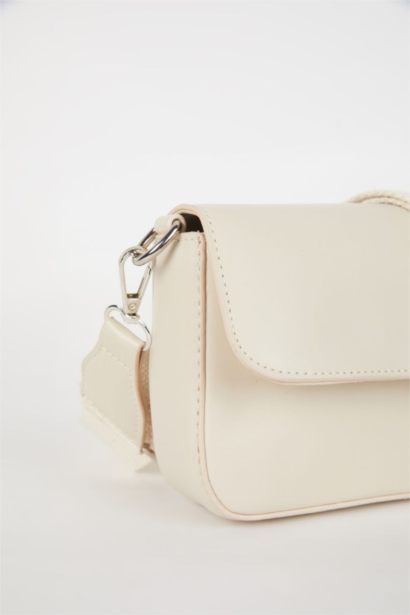 بنات بيج حقيبة كروس بودي بناتي من قماش منسوج