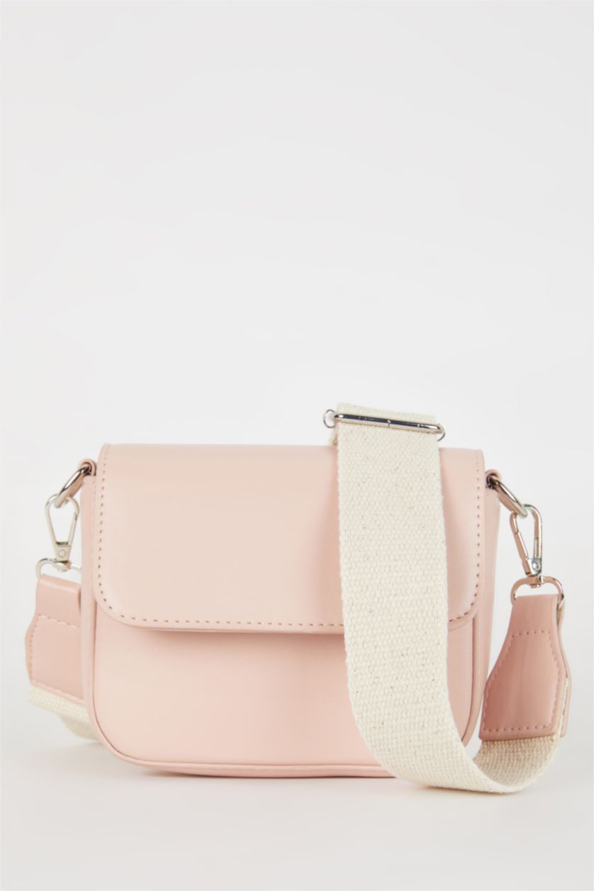 GIRLS & TEENS Light Pink Girl Canvas Crossbody Bag