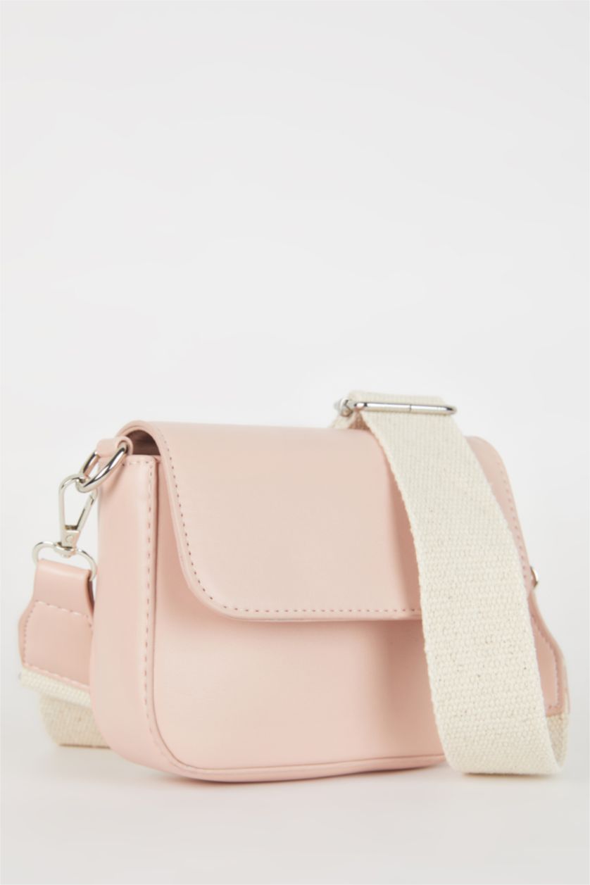GIRLS & TEENS Light Pink Girl Canvas Crossbody Bag