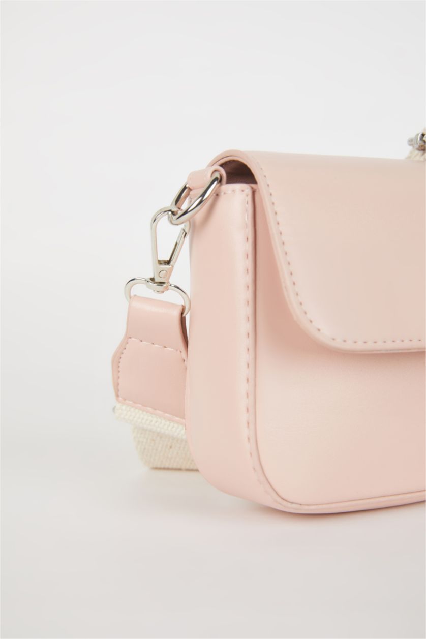 GIRLS & TEENS Light Pink Girl Canvas Crossbody Bag