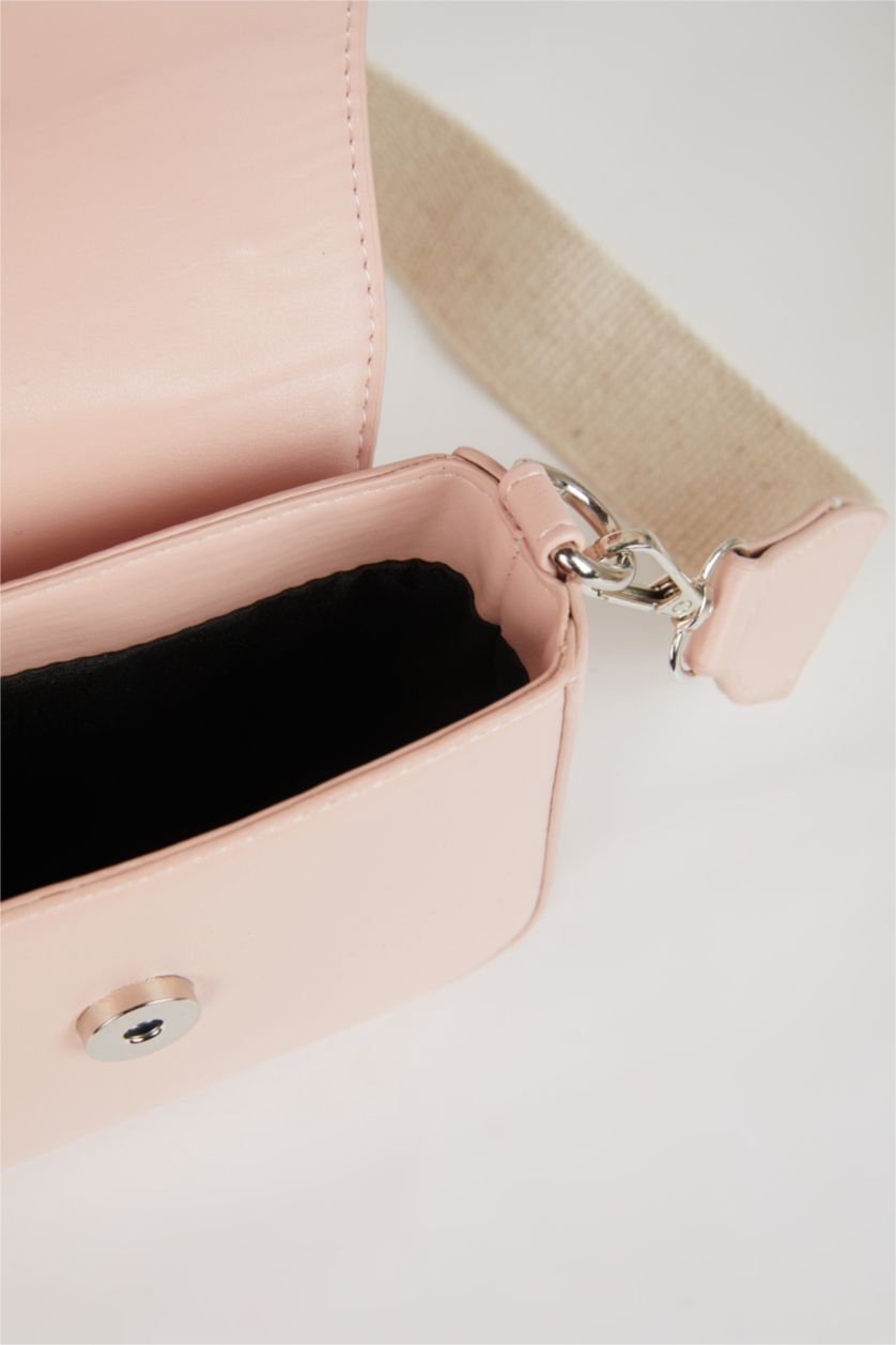 GIRLS & TEENS Light Pink Girl Canvas Crossbody Bag