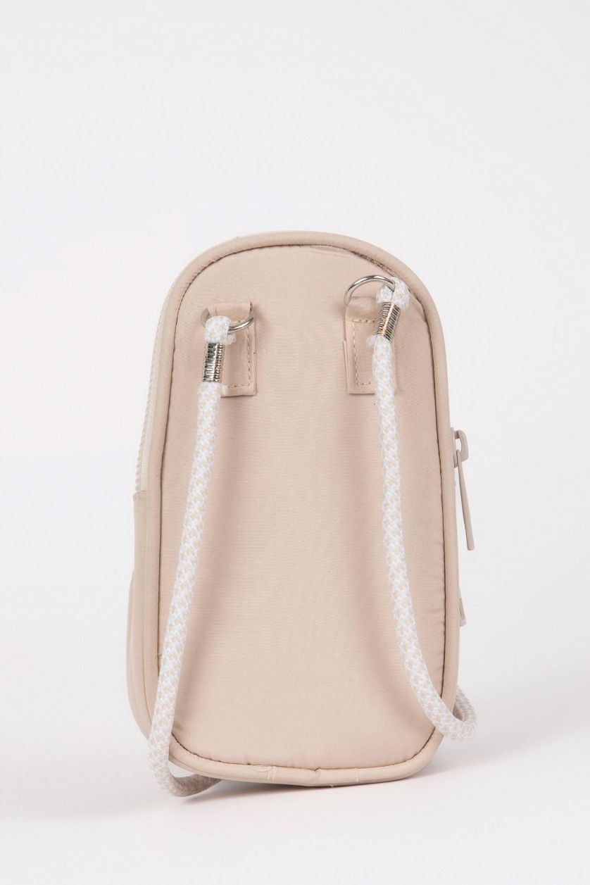 FILLES Beige Sac de téléphone en toile pour Fille