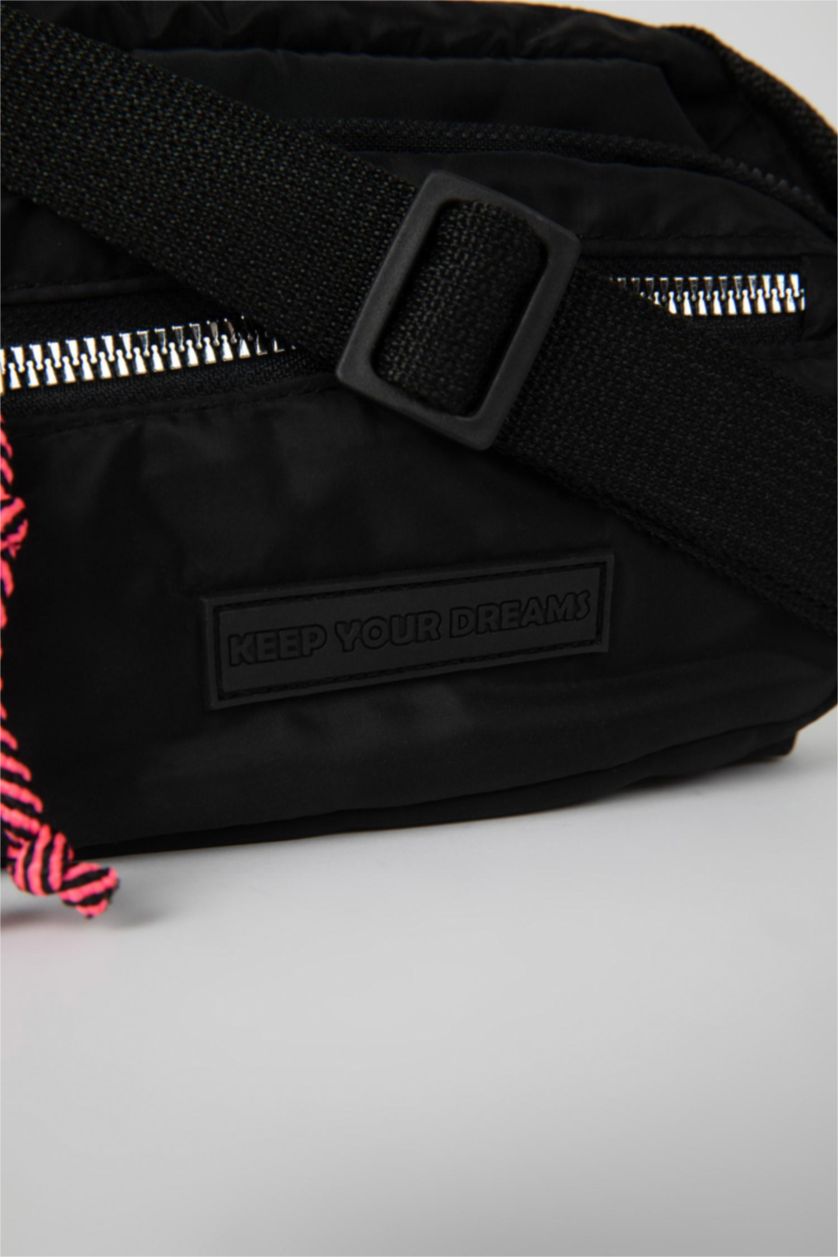 Kız Çocuk - Genç Kız Siyah Kız Çocuk Twill Çapraz Çanta