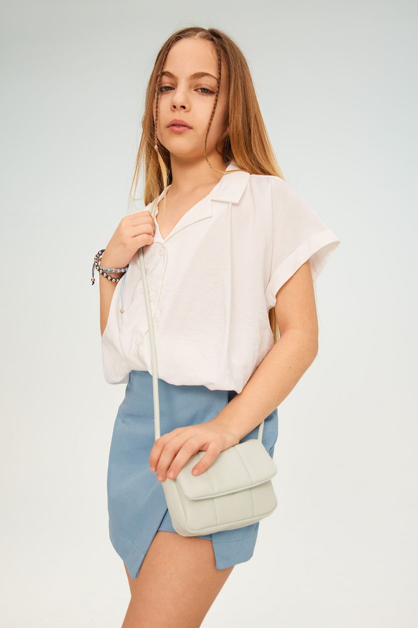 GIRLS & TEENS Mint Girl Faux Leather Crossbody Bag