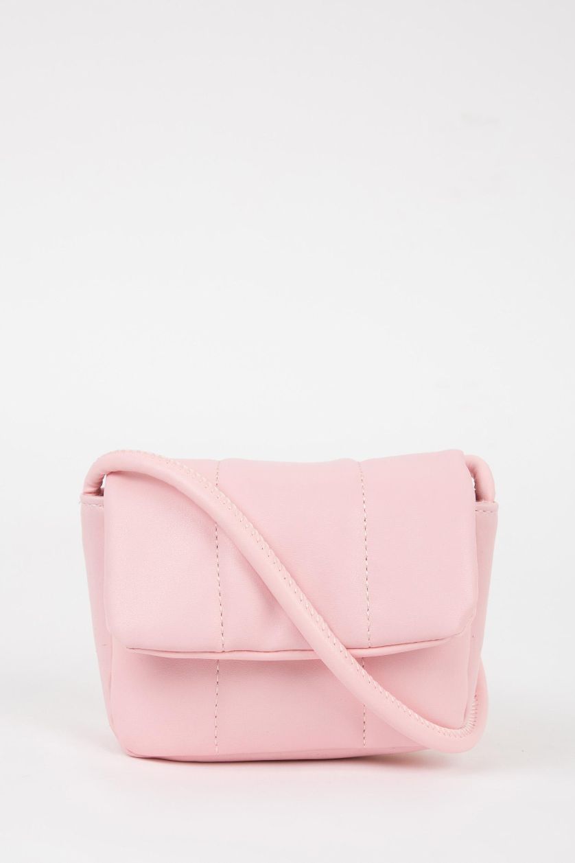 Kız Çocuk - Genç Kız Fuşya Kız Çocuk Suni Deri Çapraz Çanta