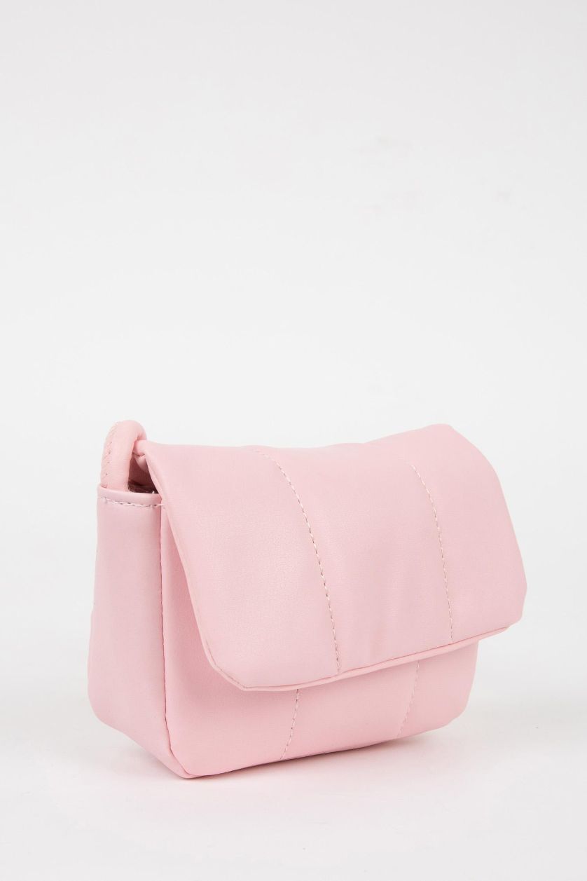 Kız Çocuk - Genç Kız Fuşya Kız Çocuk Suni Deri Çapraz Çanta