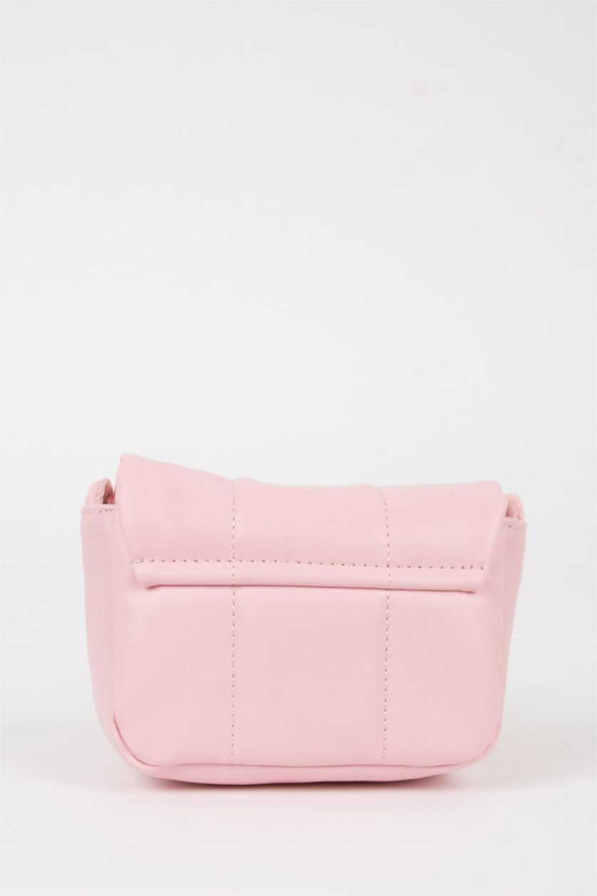 Kız Çocuk - Genç Kız Fuşya Kız Çocuk Suni Deri Çapraz Çanta