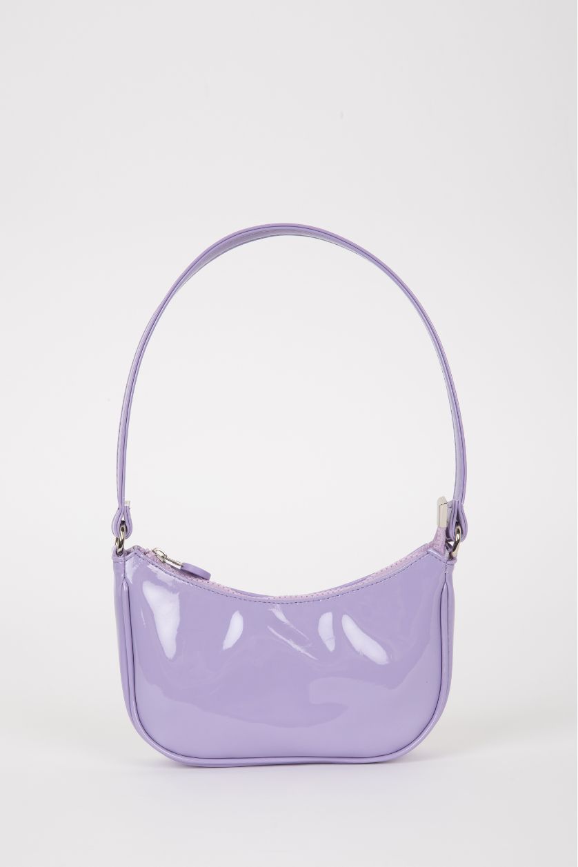 بناتي أرجواني شنطة كروس بودي بناتي قماش لامع بنفسجي