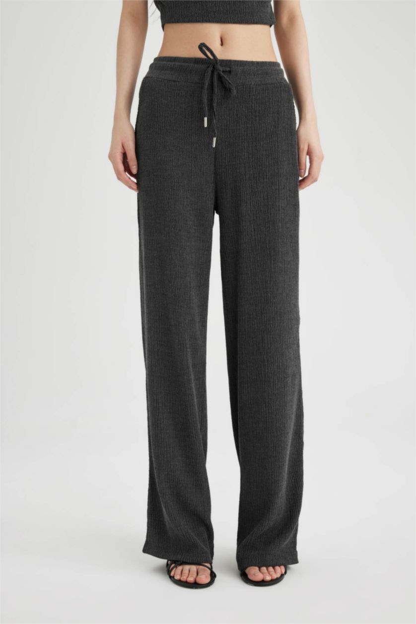 WOMAN Anthracite Wide Leg Trousers