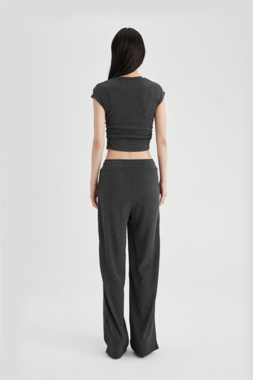 WOMAN Anthracite Wide Leg Trousers