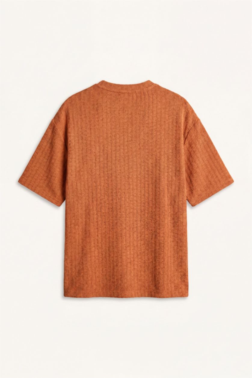 رجال برتقالي Boxy Fit Short Sleeve T-Shirt