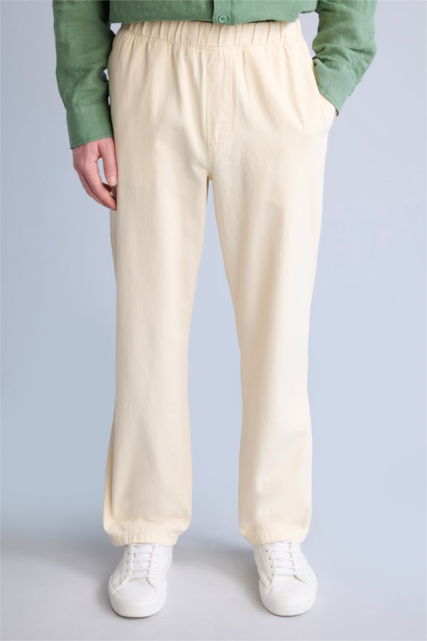HOMME Beige Jambes larges