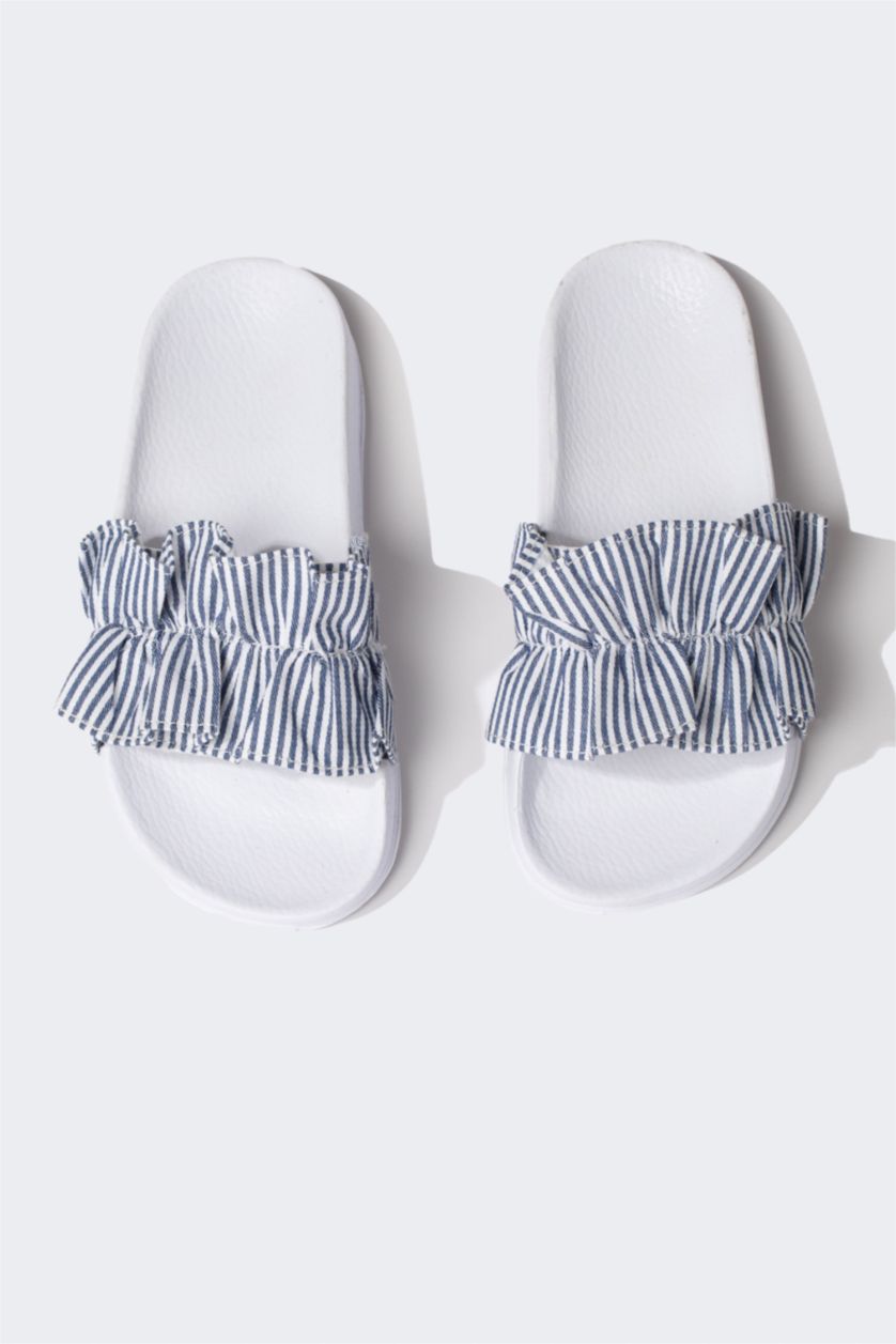 GIRLS & TEENS NAVY Girls Flat Sole Single Band Slippers