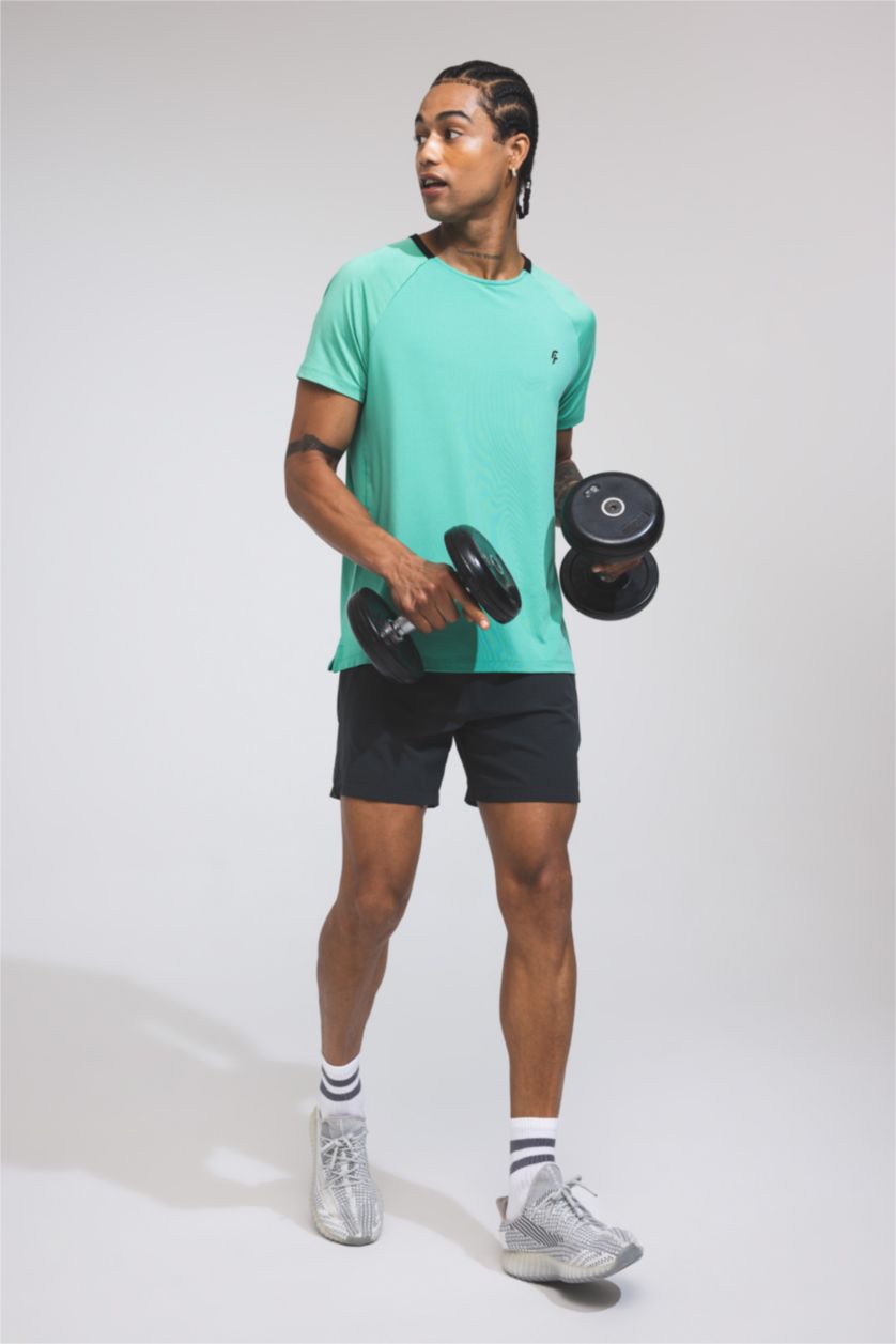 MAN Anthracite DeFactoFit Slim Fit Woven Shorts