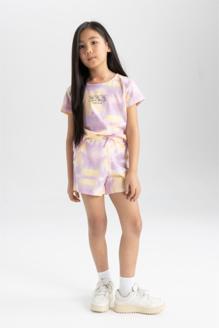 GIRLS & TEENS Lilac Girl Batik Patterned 2 Piece Pajama Set