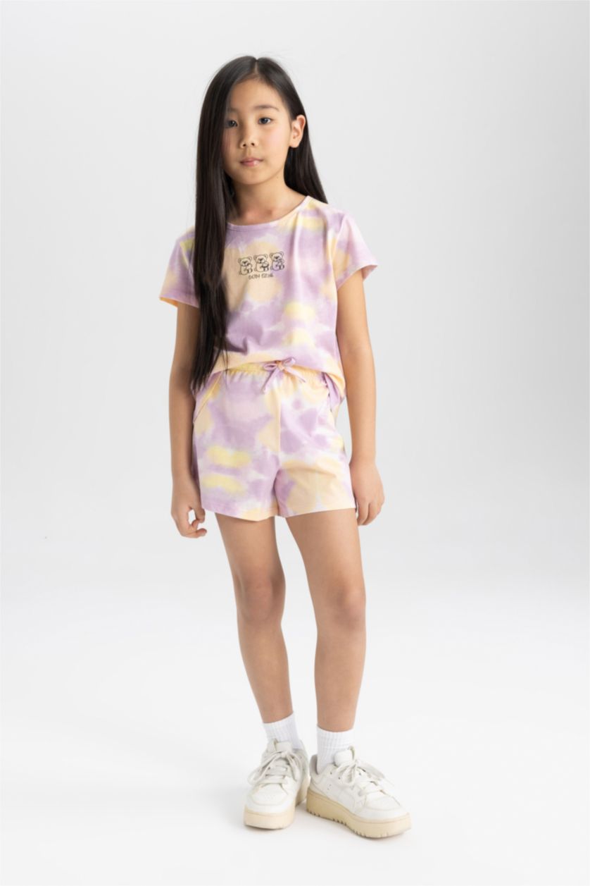 GIRLS & TEENS Lilac Girl Batik Patterned 2 Piece Pajama Set