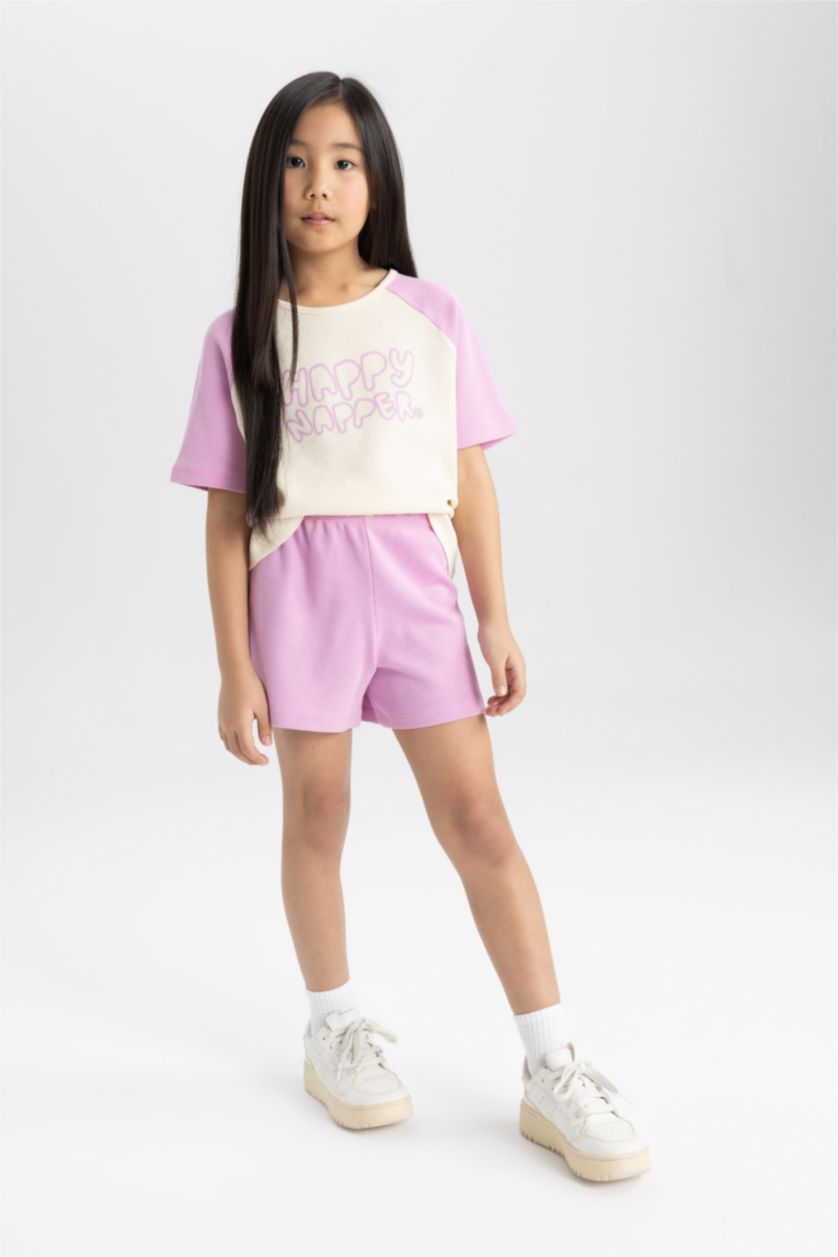 GIRLS & TEENS Pink Girl Printed 2 Piece Pajama Set