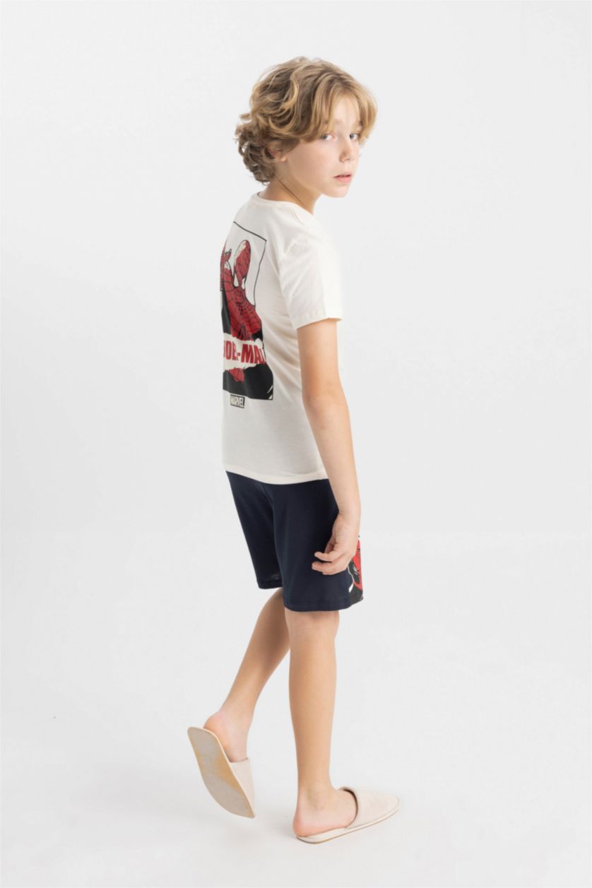 BOYS & TEENS Ecru Boy Marvel Spiderman 2 Piece Pajama Set
