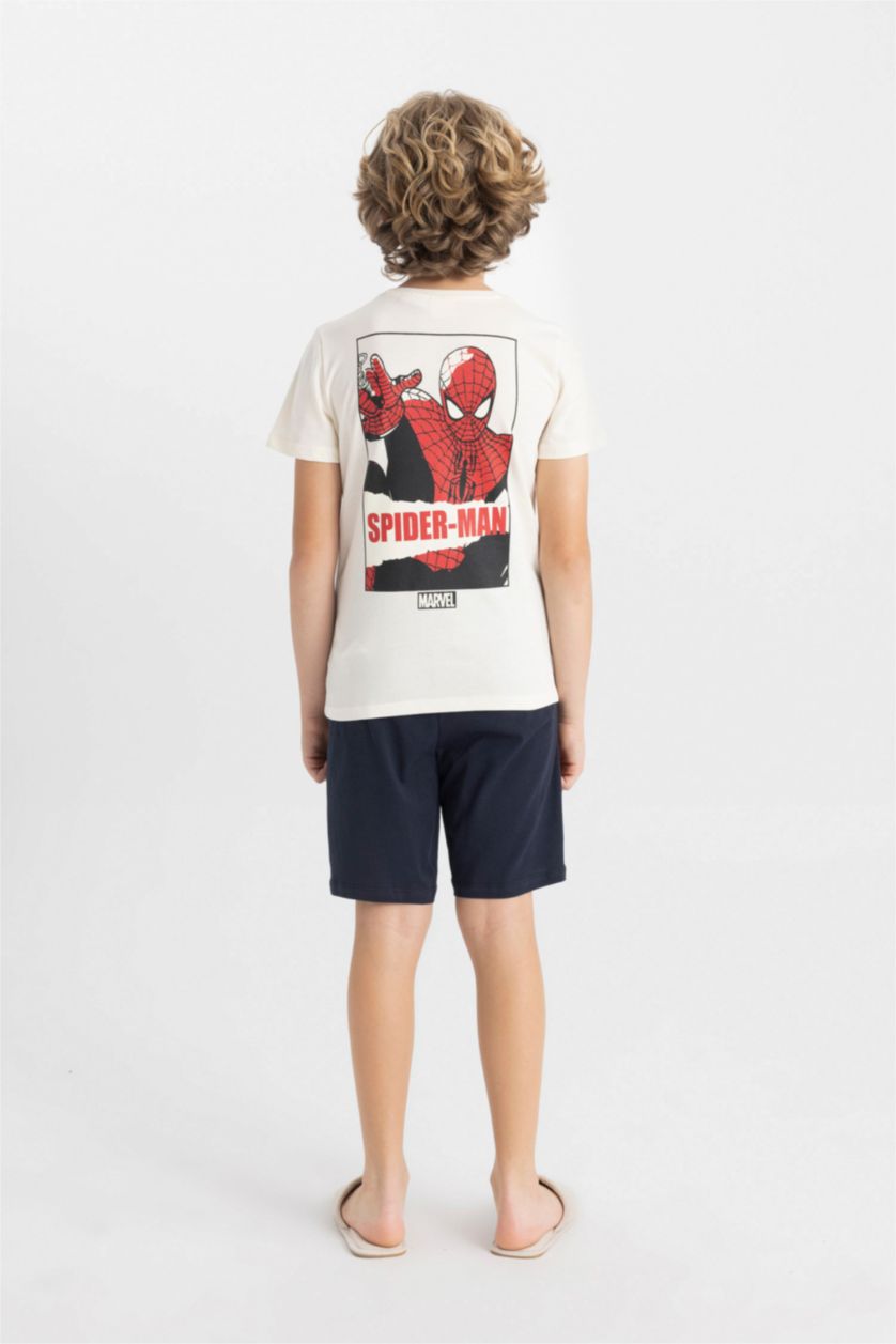 BOYS & TEENS Ecru Boy Marvel Spiderman 2 Piece Pajama Set