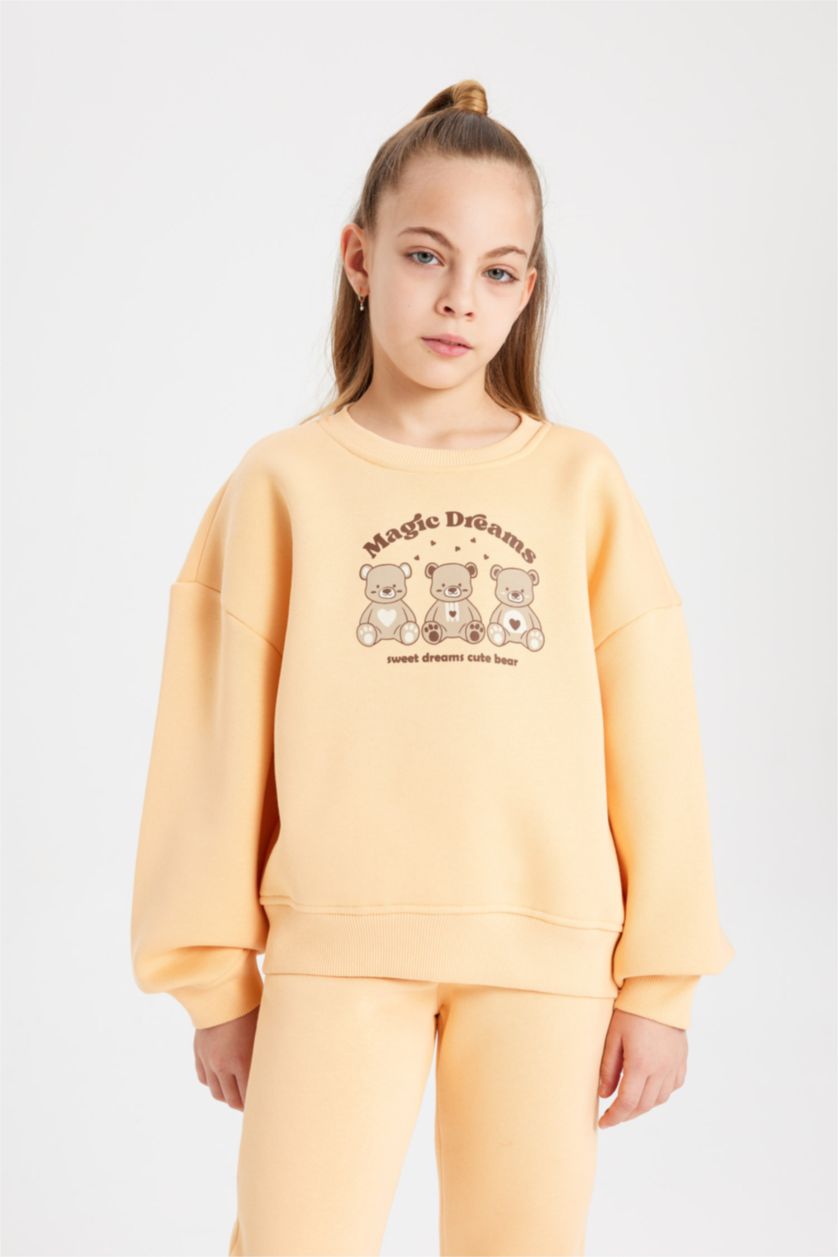 GIRLS & TEENS Salmon Girl Regular Fit 2 Piece Pajama Set