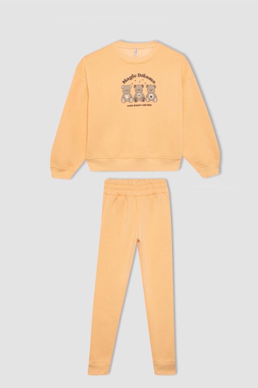 GIRLS & TEENS Salmon Girl Regular Fit 2 Piece Pajama Set